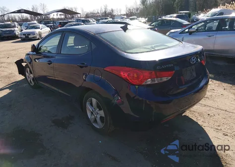 2013 Hyundai Elantra Gls from USA, damaged, VIN 5NPDH4AE5DH283256
